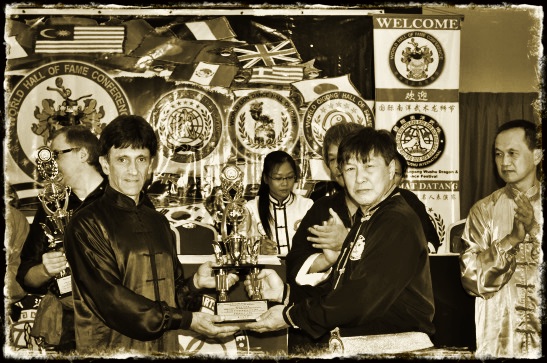 Shifu Solow Receiving an Award in Malaysia